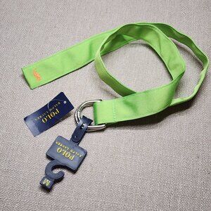 POLO Ralph Lauren Newport Boys Unisex Kids Green Preppy Belt Sz. M